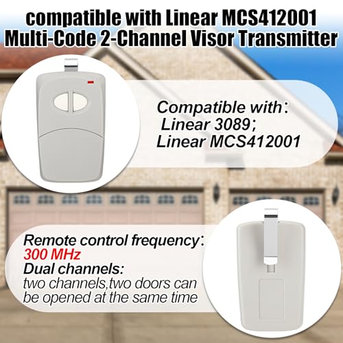 Kingdder 2 Pcs 2 Channel Gate Opener Compatible with Multicode - Image 3