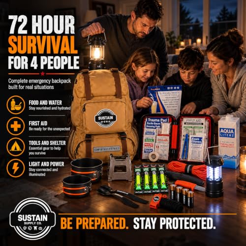 Ready America 70492 Comfort Sustain Supply 4Person 3Day - Image 4