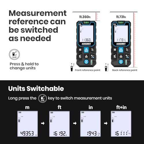 S9 229ft/70m Laser Measuring Tool with Phone App - Image 7