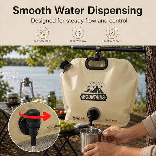 Collapsible Water Container Portable Water Jug with Spigot - Image 6