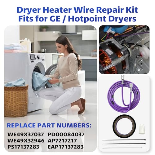 WE49X37037 Dryer Heater Wire Repair Heating Element Wire | Home Repair - Image 5