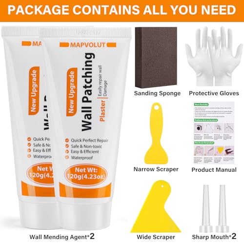 MAPVOLUT Drywall Repair Kit, 2 Pack Wall Mending Agent | Home Repair - Image 7