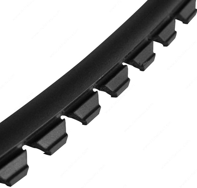 Sommerfeld's Black Vinyl Glass Retainer Molding For Securing Glass in your Cabinet Doors and other applications