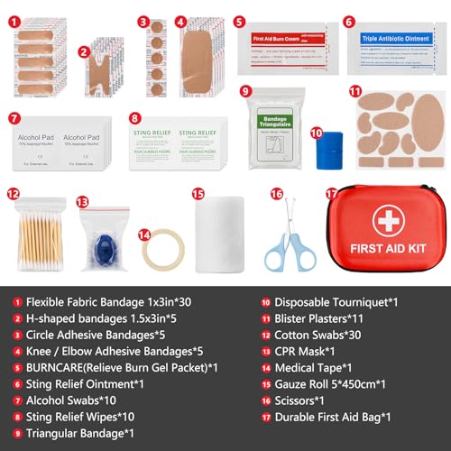 115 Piece Hard-Shell Portable EVA Emergency Medical Kit - Image 5