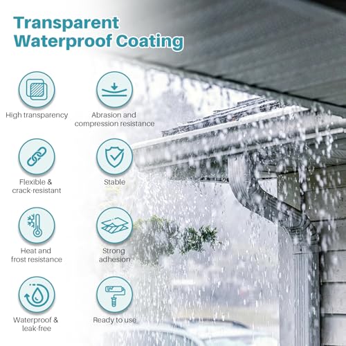 Waterproof Sealant Clear 35oz, Indoor and Outdoor Stop Leaks - Image 6