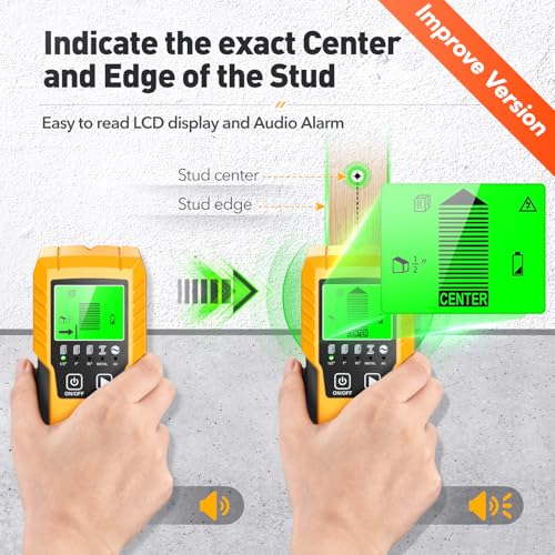 Stud Finder Wall Scanner Detector with Wood Metal AC Wire - Image 4