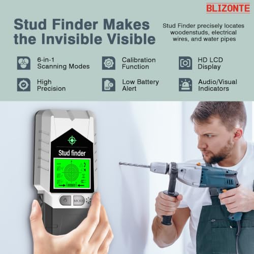 6 In 1 Stud Finder, Stud Finder Wall Scanner with Magnet Stud - Image 7