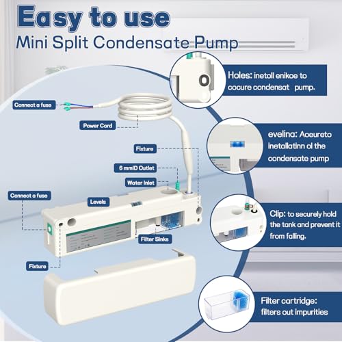 Mini Split Condensate Pump, Highly Efficient and Silent Operation - Image 5