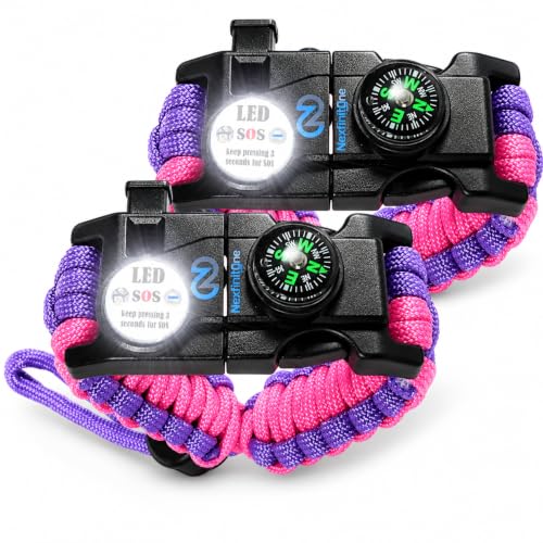 Nexfinity One Paracord Bracelet Set of 2-6-in-1 Survival - Image 2