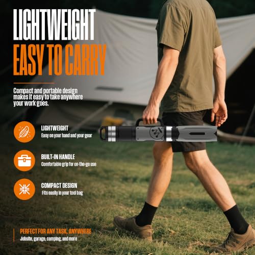 5000 Lumen Rechargeable LED Work Light with Tripod | Travel Essentials - Image 4