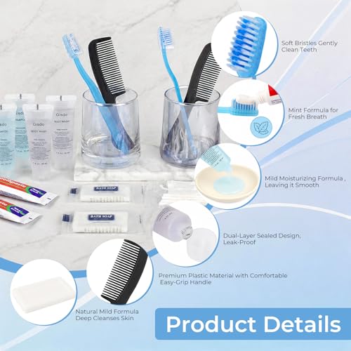 50 Sets Disposable Travel Toiletry Kit, Bulk Personal Hygiene Kit - Image 4