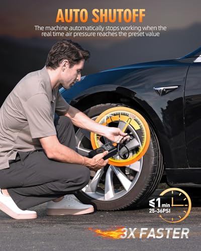 Tire Inflator Portable Air Compressor, 150 PSI Tire - Image 4