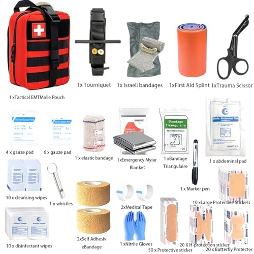 IFAK Trauma Kit with Emergency Compression Strap, 6-Inch Bandage - Image 3