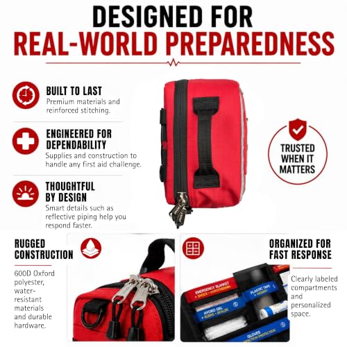 SURVIVAL Large First Aid Kit, 142-Piece Emergency Response System - Image 7
