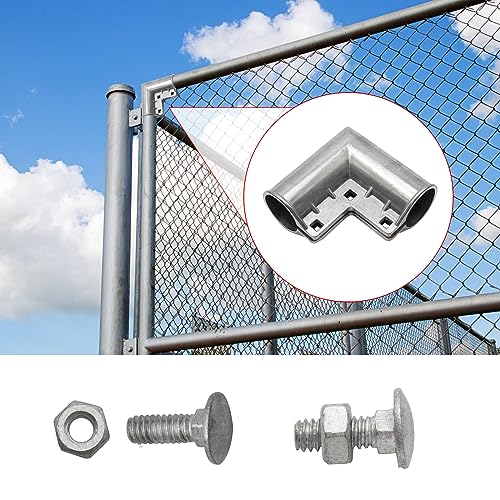 MDEOOSKY 4pcs Chain Link Fence Gate Corners Chain Link - Image 5