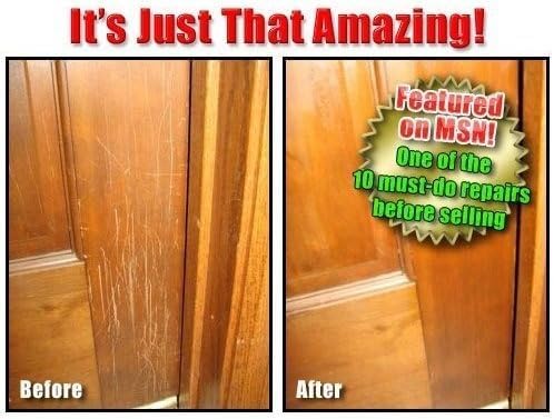 Scratch Remover - Touch Up and Repair Hardwood, Furniture, Floors Instantly - All-In-One Kit for Restoration of Cabinets, Vinyl, and More - Odorless, Colorless, Non-Toxic