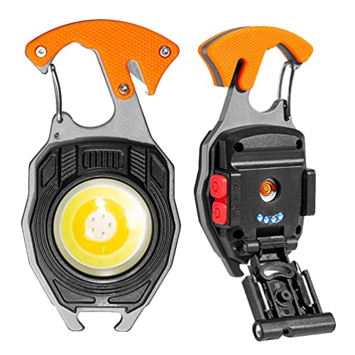 Multitool Keychain Flashlight, Rechargeable COB Pocket | Hand Tools - Image 2