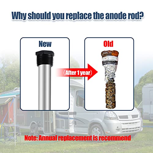 5 Pack RV Water Heater Anode Rod & Flush Wand Kit for Suburban - Image 4