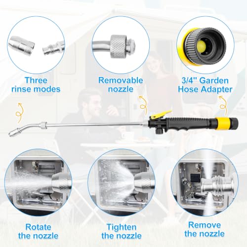RV Water Heater Element, Anod Rod & Flush Wand Kit | Hand Tools - Image 7