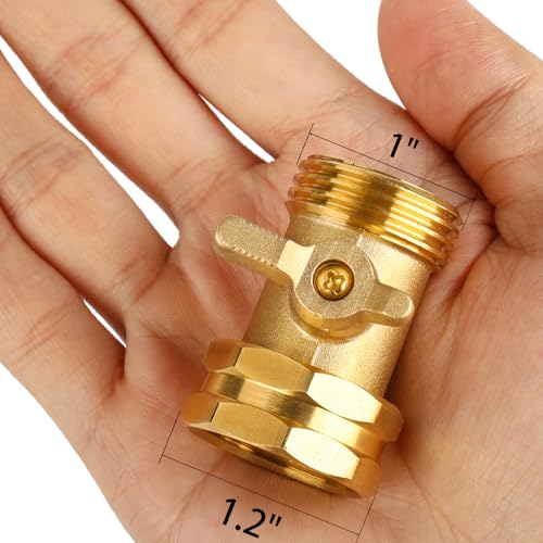 2 Pack Garden Hose Shut Off Valve - Extended Handle - Image 3