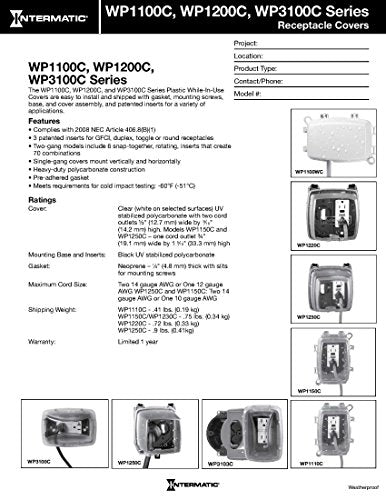 Intermatic WP3103C Plastic Weatherproof in-Use Cover, Clear - Image 3