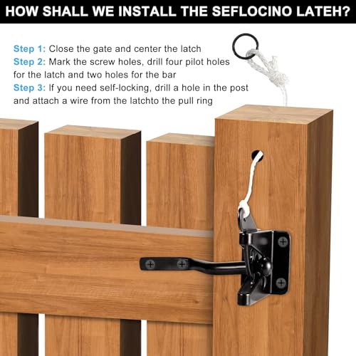 Gate Hardware Kit for Wood Fence, Corner Brace Bracket - Image 6