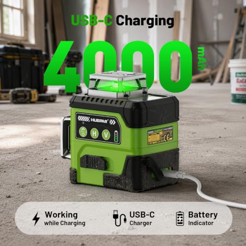 HUEPAR Laser Level 3 x 360° High Brightness Self Leveling - Image 7