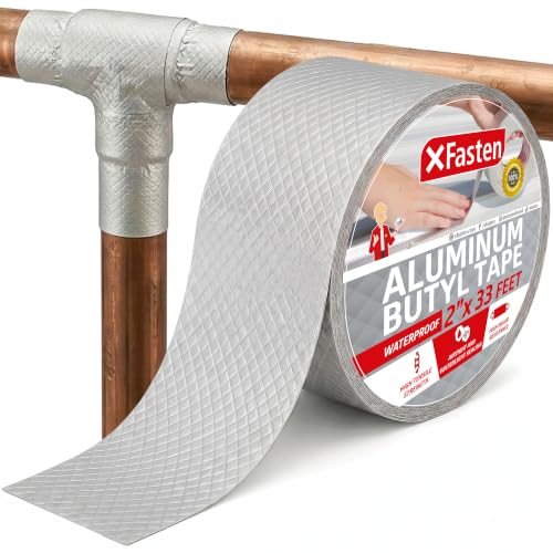 XFasten Super Waterproof Aluminum Butyl Tape, 2-Inch x 33-Foot - Image 2