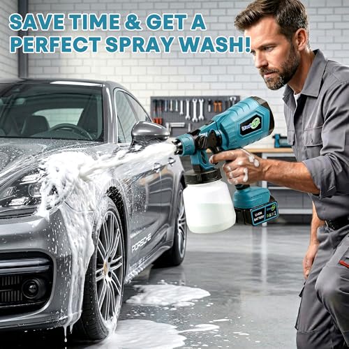 Cordless Paint Sprayers, 650W Battery Powered Paint Gun | Home Repair - Image 3