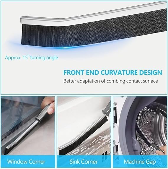 OTIFO® Hard Bristle Crevice Cleaning Brush, Small Cleaning Brushes, Grout Cleaner, Toilet Brush, Skinny Gap Cleaning Tools for Household Use, Bathroom, Kitchen Gap Brush (2-pcs)