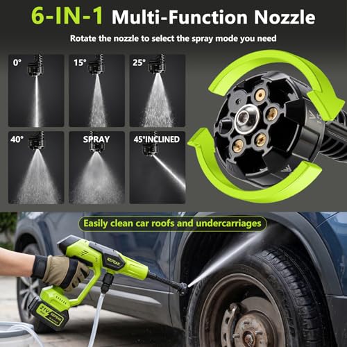 Cordless Pressure Washer, 1450 PSI Portable Handheld Power - Image 3