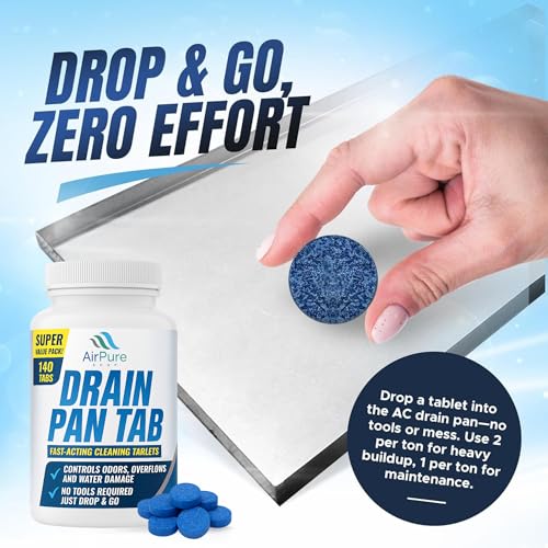 Air Pure Drain Pan Tabs - 140 Flow Treatment Tablets - Image 4