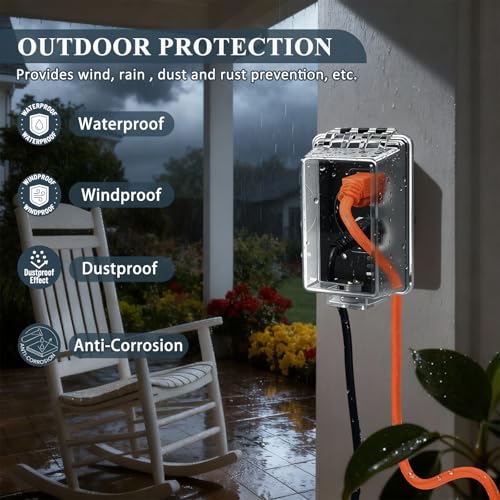 Universal Weatherproof Electrical Outlet Cover with Lock,Custom - Image 7