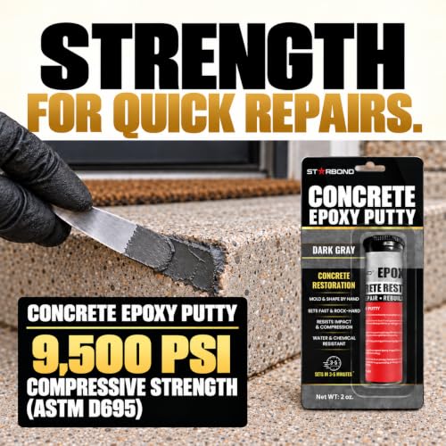 Starbond Concrete Epoxy Putty (2 oz) – Extra Strength | Home Repair - Image 3