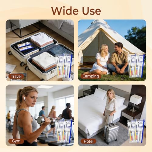 Personal Hygiene Kit Bulk,10 Sets Yellow Travel Size - Image 6