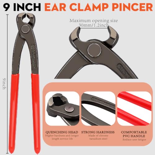 560PCS Single Ear Hose Clamp Kit w/Crimping Pliers | Hand Tools - Image 3