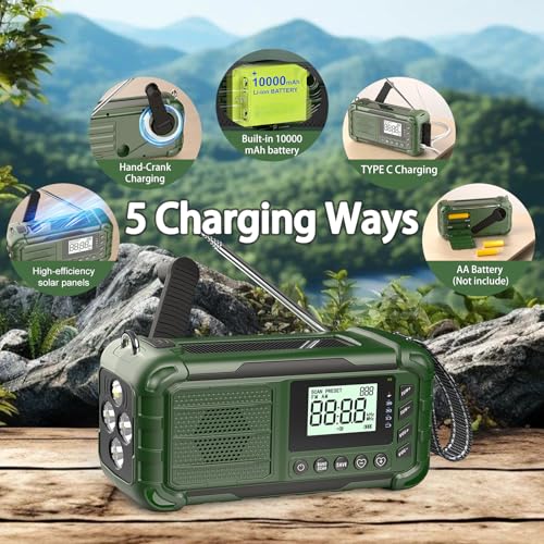Emergency NOAA Weather Radio, 10000mAh - Image 5