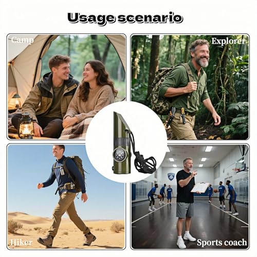 Emergency 7-in-1 Survival Whistle Kit:120dB Loud Safety - Image 7