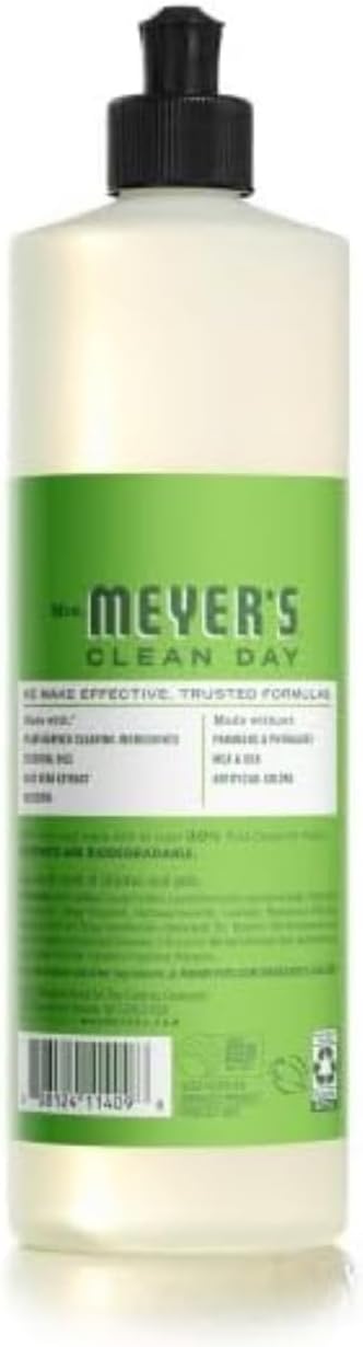 Mrs. MEYER'S Clean Day Fresh Cut Grass Scent Variety Pack, Liquid Hand Soap 12.5 FL OZ, Dish Soap 16 FL OZ, Multi-Surface Cleaner 16 FL OZ, Room Freshener 8 OZ, 1 CT