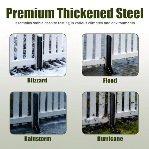 2Pcs Fence Post Repair Kit, Heavy Duty Galvanized | Home Repair - Image 6