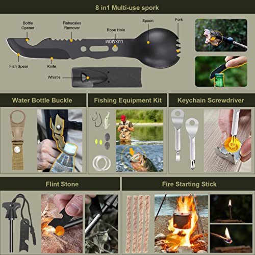 XUANLAN Emergency Survival Kit, Outdoor Survival Gear Tool - Image 5