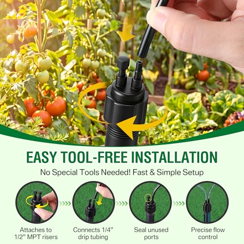 1/4" Drip Irrigation Manifold, Drip Irrigation 2 Port Full-Flow - Image 7