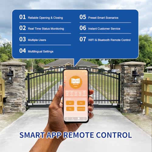 C05 Automatic Smart Gate Opener Kit with APP for Medium Duty Dual - Image 4