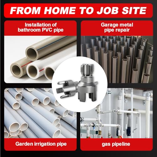 2PCS Pipe Threading Tool, 1/2" & 3/4" Dual-Function | Plumbing Fix - Image 6