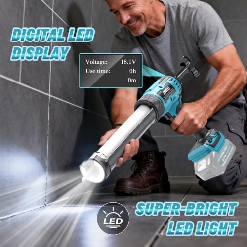 Cordless Caulking Gun for Makita 18V Battery, 10oz Caulk Gun - Image 4