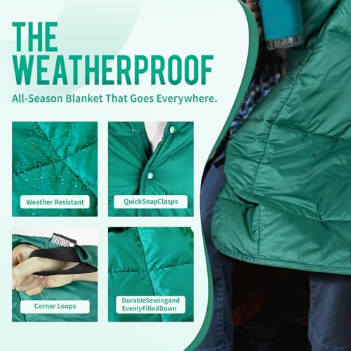 Camping Blanket, Packable Down Alternative Outdoor Blanket - Image 5