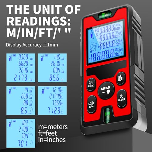 394ft/120m/4724 inches Digital Infrared Laser Distance Meter - Image 5