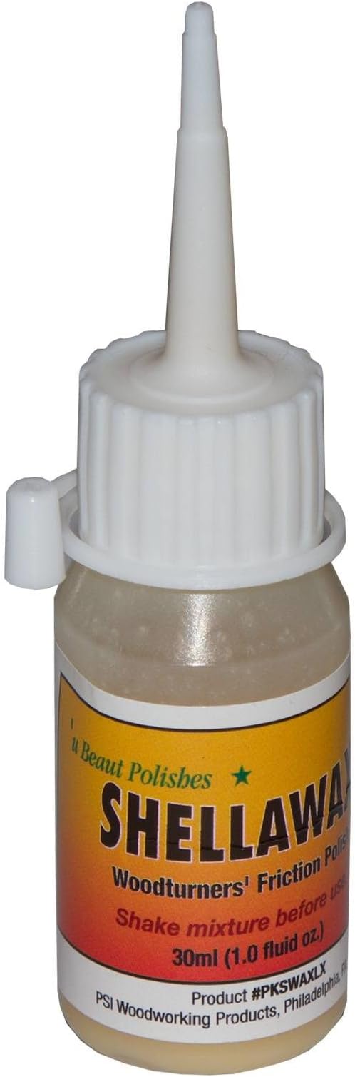 Penn State Industries U-Beaut Polishes PKSWAXLX Shellawax Liquid Friction Polish Woodturner's Finish (30ml (1.0 fl oz))