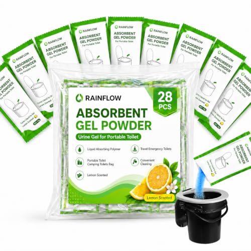 RAINFLOW Absorbent Gel Powder - 28PCS Urine Gel | Bathroom Essentials - Image 2