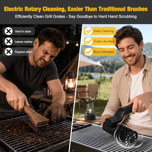 Electric Grill Brush Rechargeable BBQ Cleaning Brush - Image 4